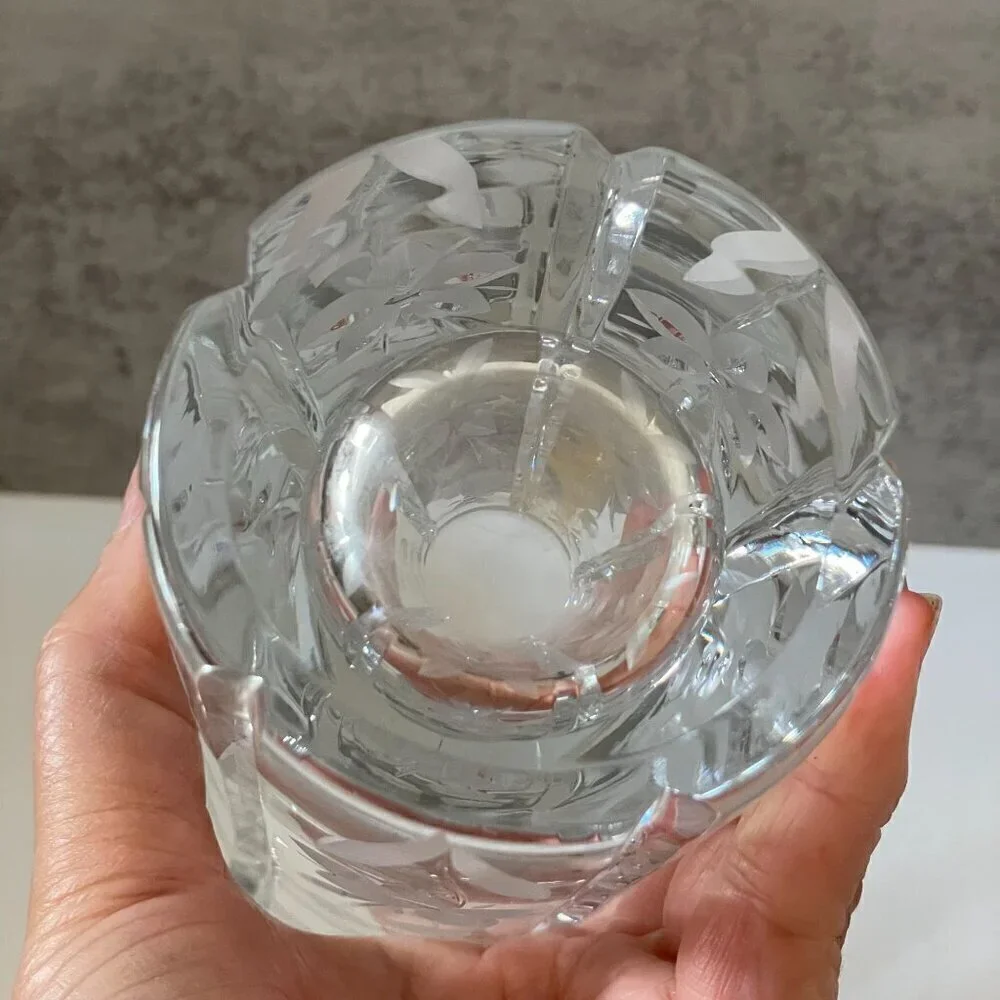 Mikasa English Garden Hand Blown Cut Glass 7